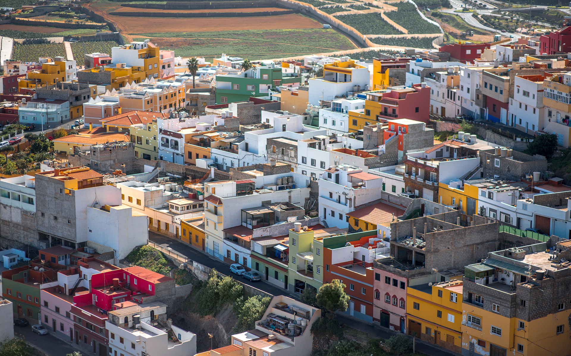 Galdar city on Gran Canaria island
